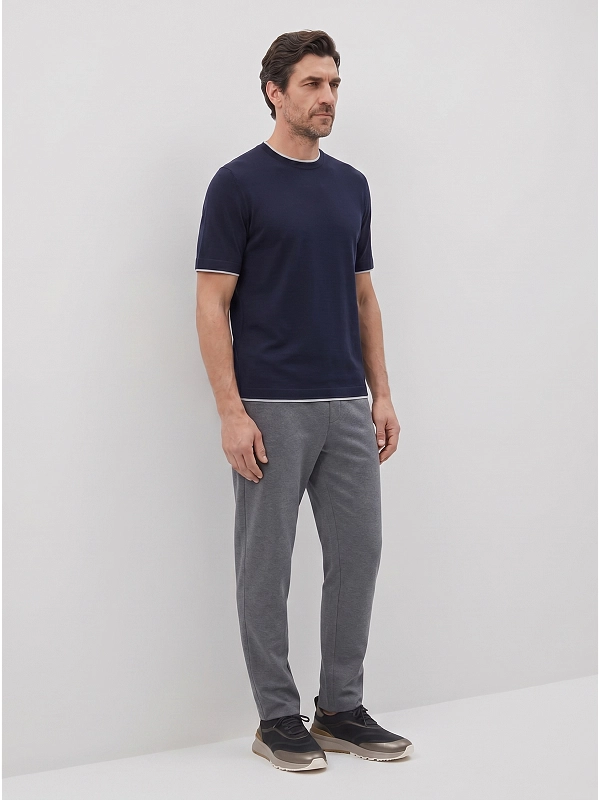 футболка Brunello Cucinelli MH8367427 цвет темно-синий