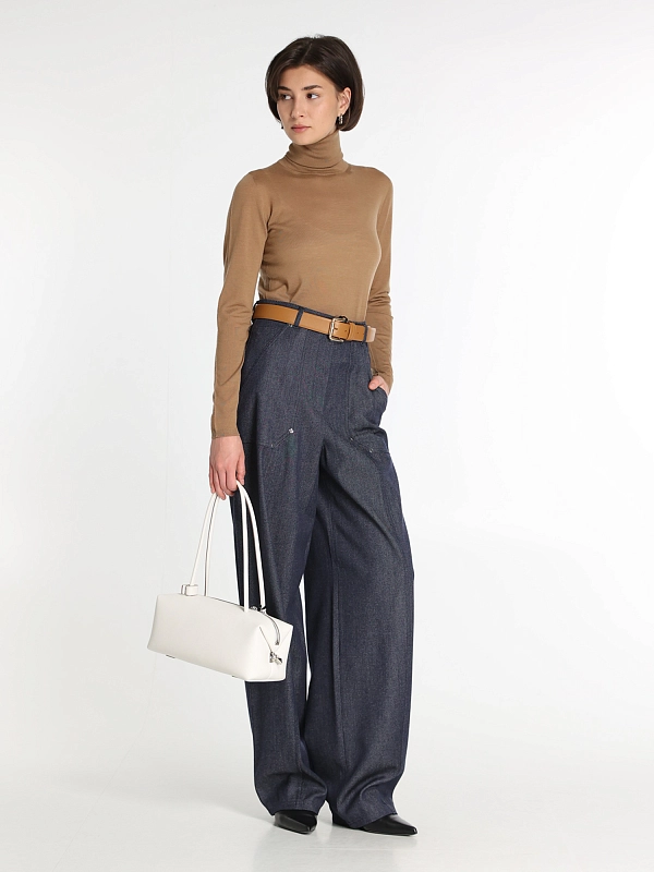 брюки Max Mara ABETAIA цвет темно-синий