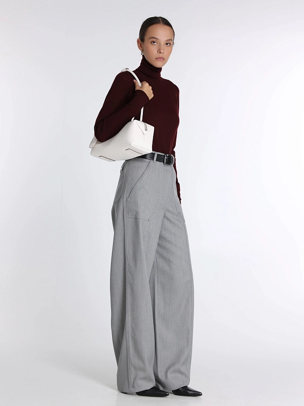брюки Max Mara ABETAIA цвет серый