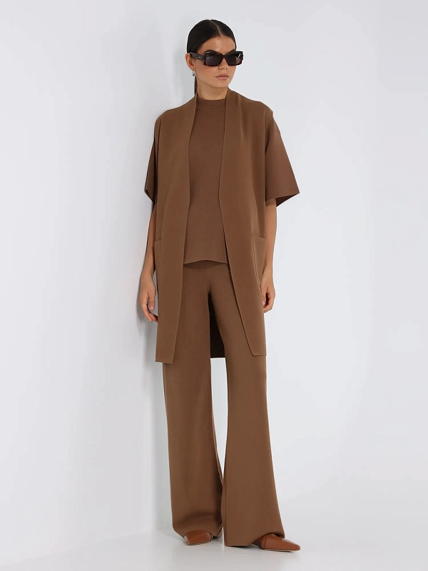 кардиган Max Mara ABETE цвет ореховый