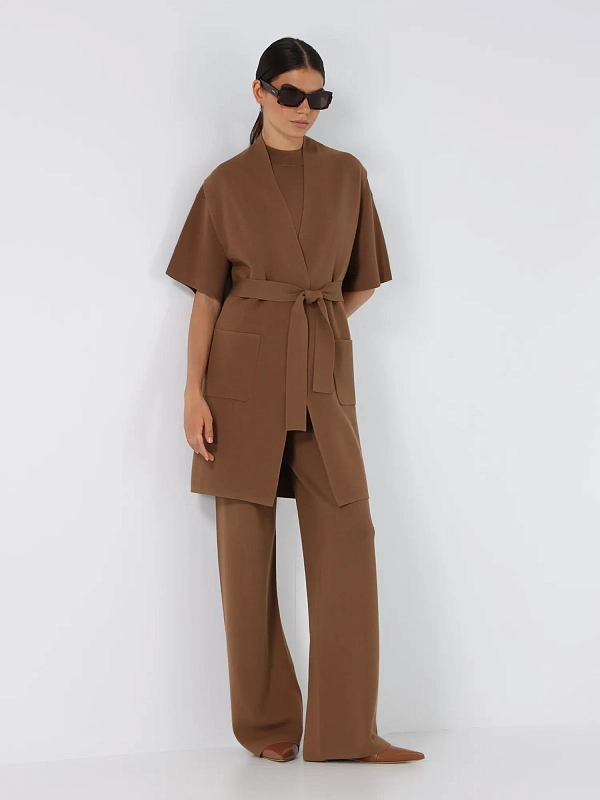 кардиган Max Mara ABETE цвет ореховый