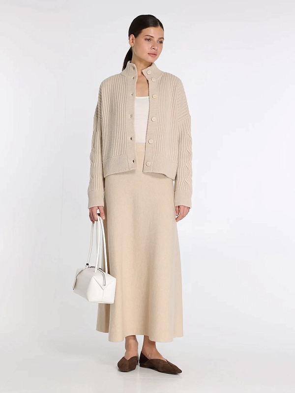 кардиган Max Mara AFELIO цвет бежевый