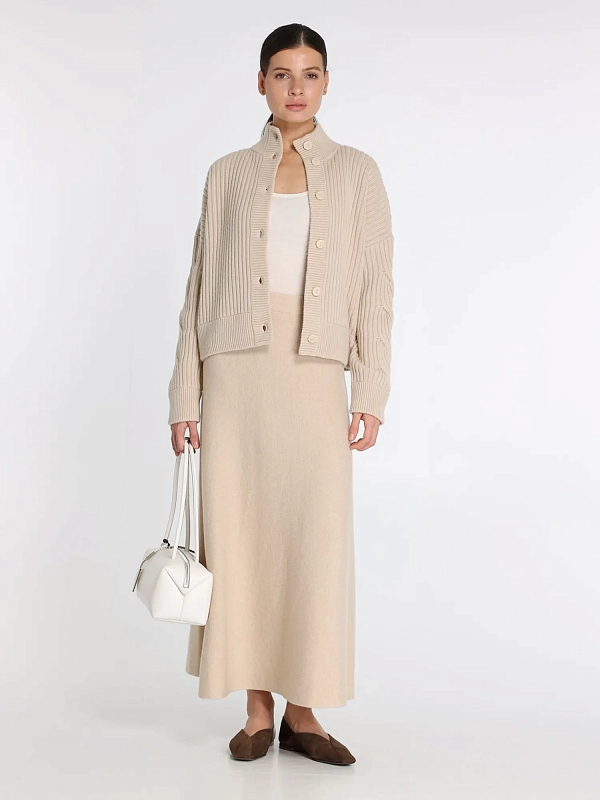 кардиган Max Mara AFELIO цвет бежевый