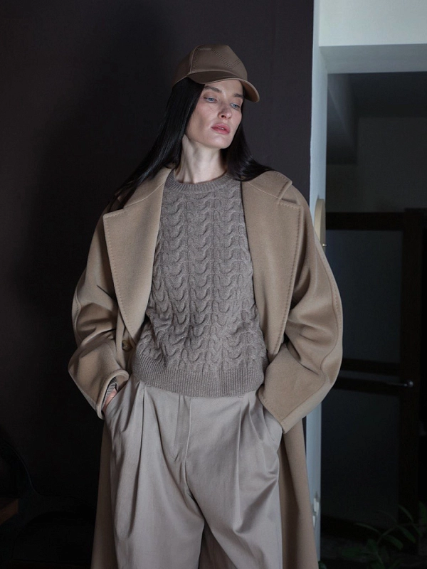 джемпер Max Mara ARAMIS цвет серо-бежевый