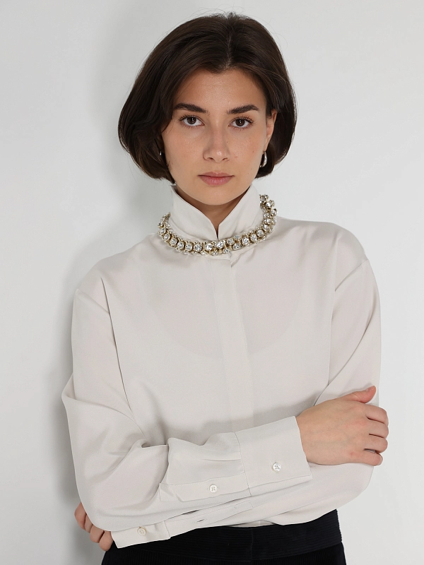 блузка Max Mara AROLD цвет молочный