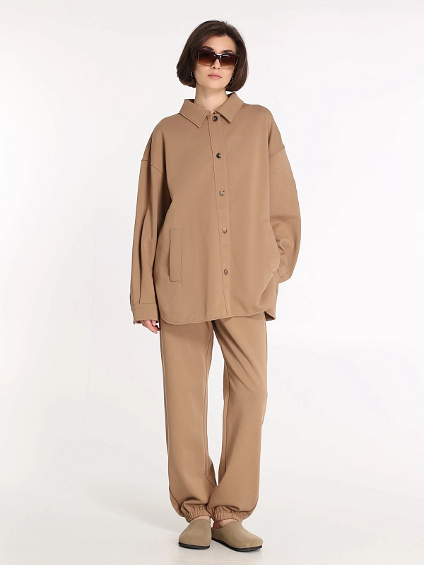 рубашка Max Mara COMMA цвет кэмэл