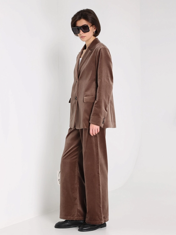 брюки Max Mara EIFFEL цвет коричневый