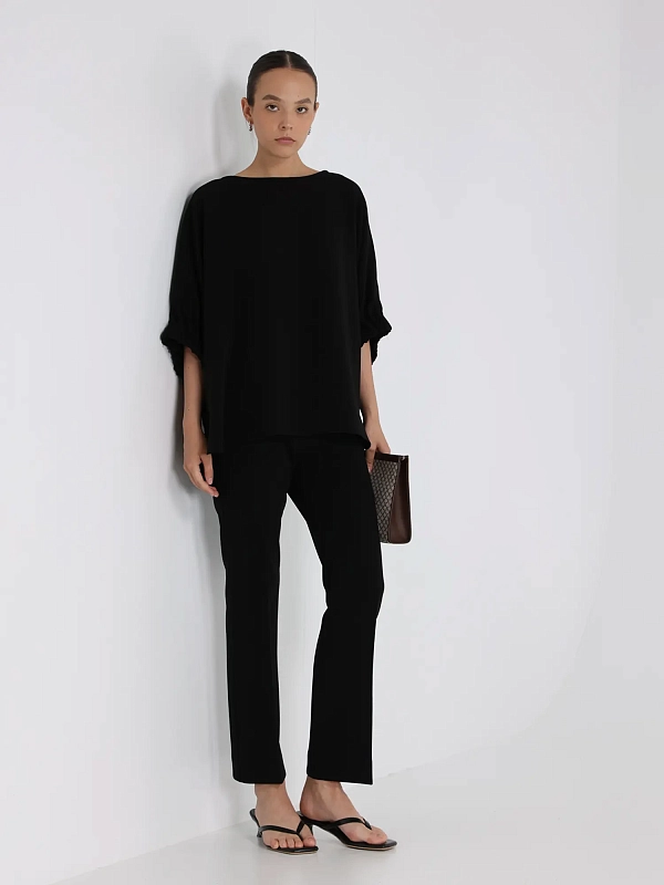 брюки Max Mara HAVEN цвет черный