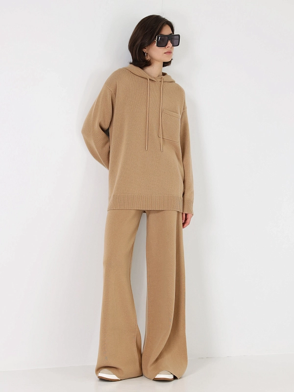 брюки трикотажные Max Mara JUDY цвет кэмэл