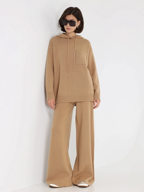 брюки трикотажные Max Mara JUDY цвет кэмэл