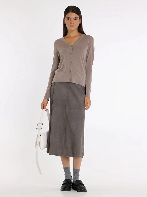 кардиган Max Mara KENYA цвет темно-бежевый
