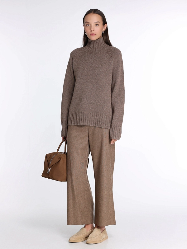 брюки Max Mara LIVIO цвет ореховый