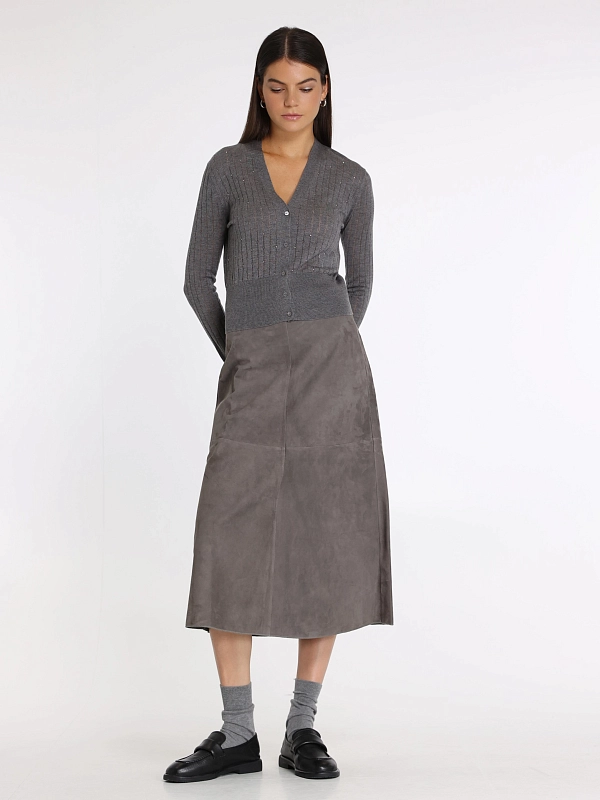 кардиган Max Mara NOGARA цвет темно-серый