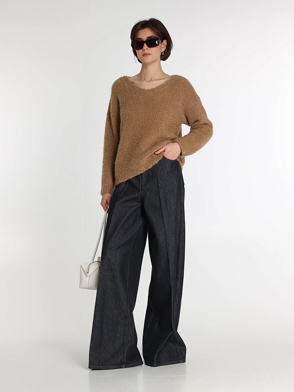 пуловер Max Mara PANTERA цвет кэмэл