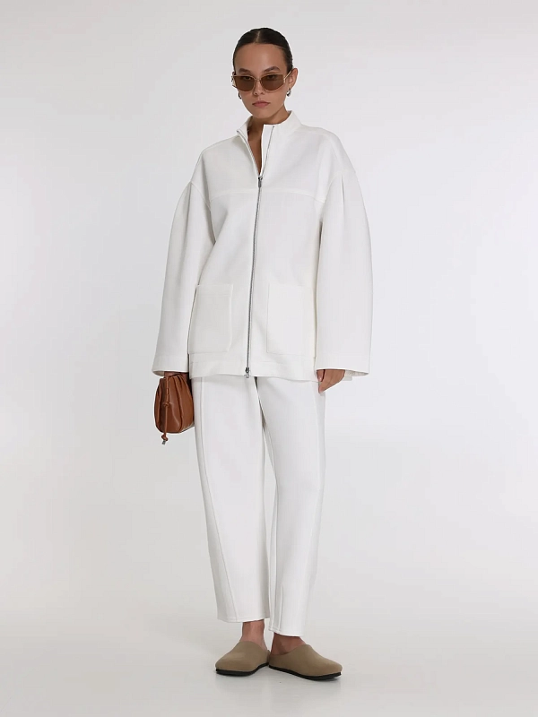 брюки Max Mara PULVINO цвет белый
