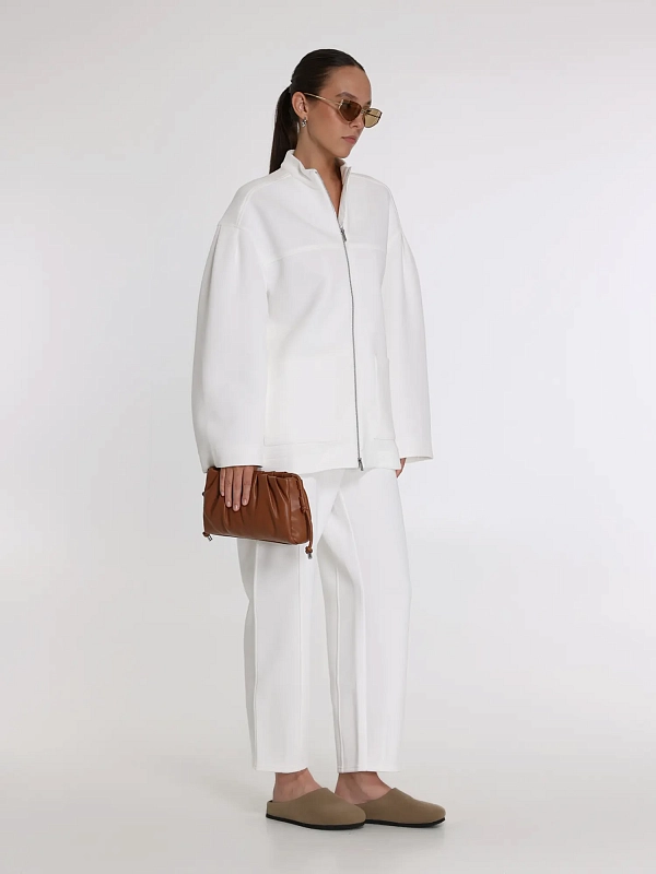 брюки Max Mara PULVINO цвет белый