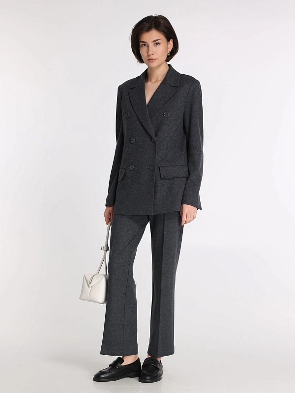 брюки Max Mara REUS цвет темно-серый