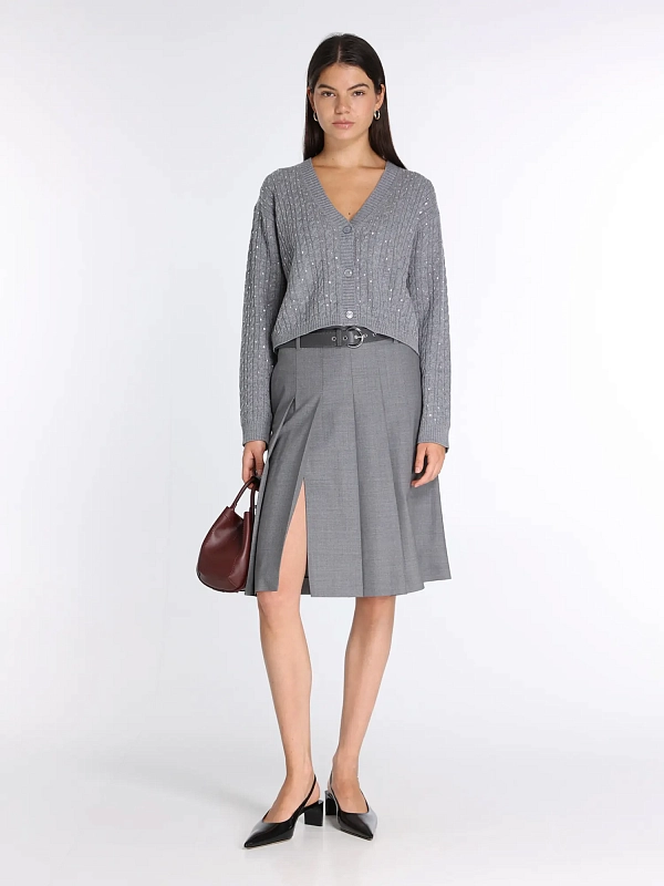 кардиган Max Mara TAMIGI цвет серый