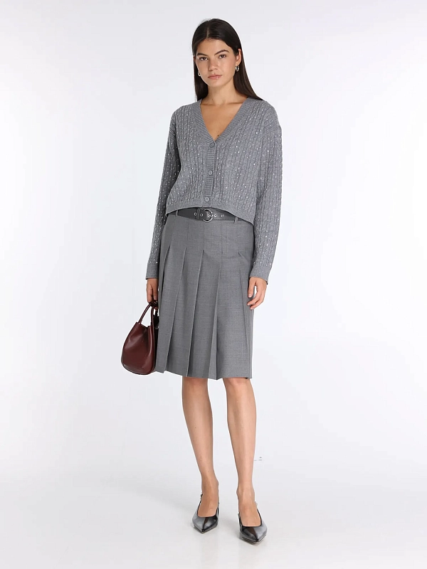 кардиган Max Mara TAMIGI цвет серый