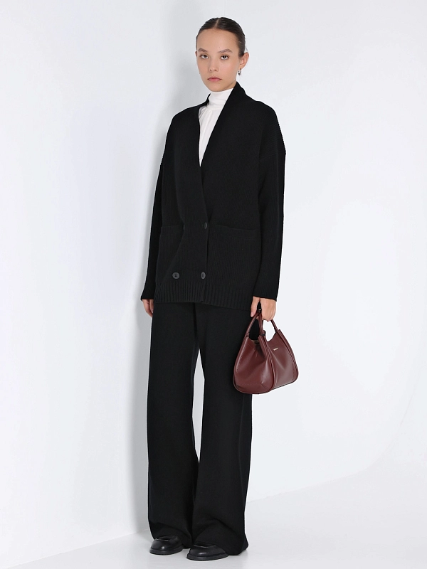 кардиган Max Mara TAZZINA цвет черный