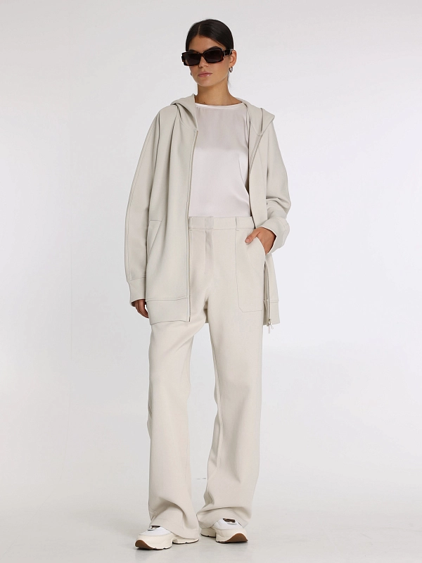 толстовка спортивная Max Mara VERBANO цвет молочный