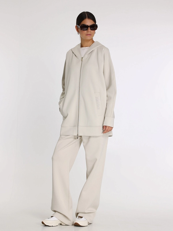 толстовка спортивная Max Mara VERBANO цвет молочный