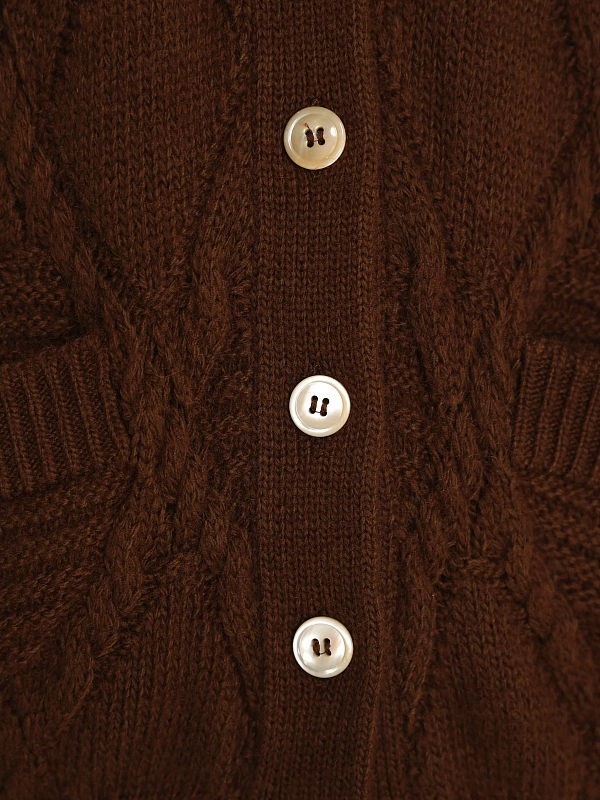 кардиган Max Mara Weekend BOLERO цвет коричневый