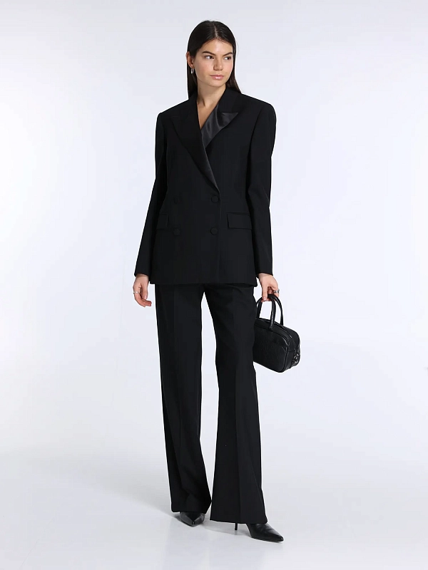 брюки Max Mara Weekend BREAK1234 цвет черный