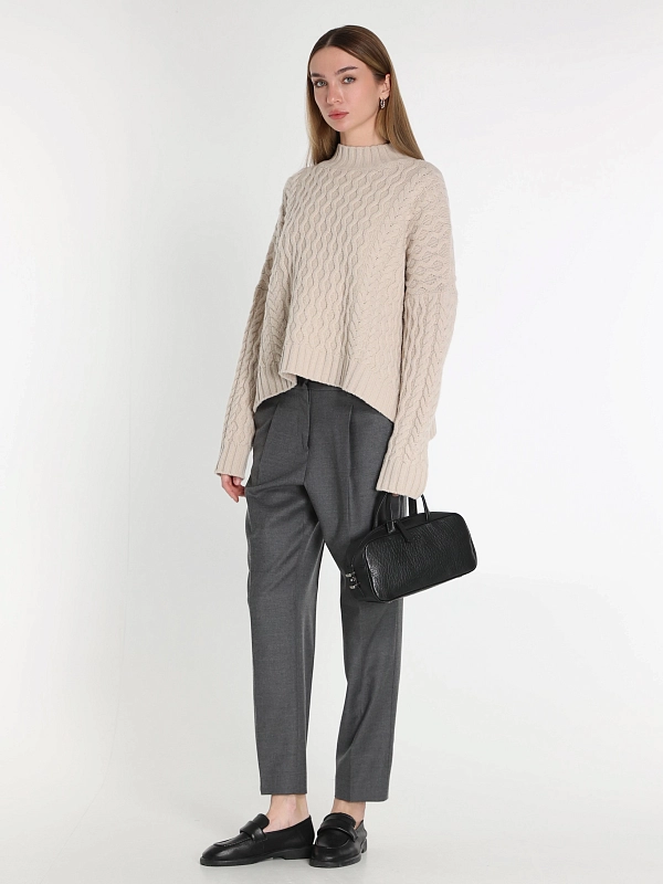 брюки Max Mara Weekend CALDAIA цвет серый