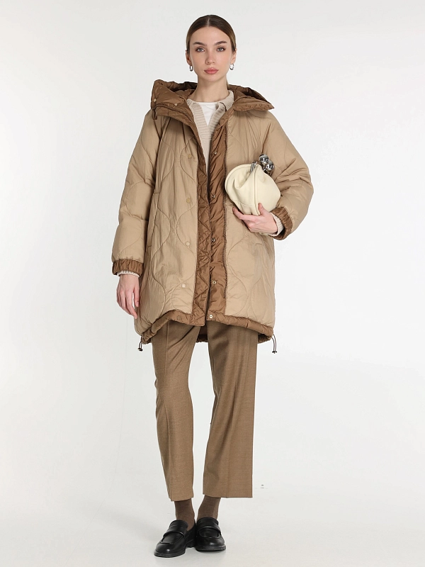 брюки Max Mara Weekend HATELEY цвет коричневый