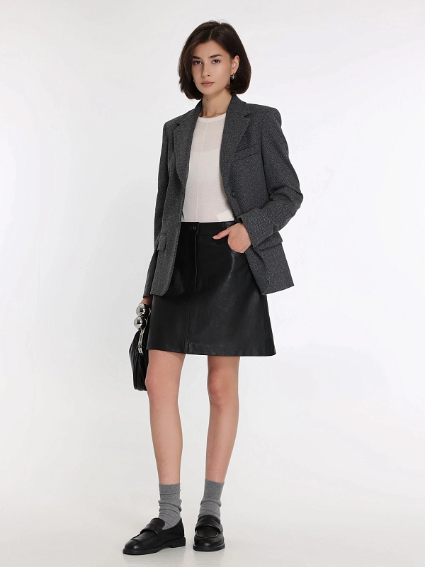 юбка кожаная Max Mara Weekend HULL
