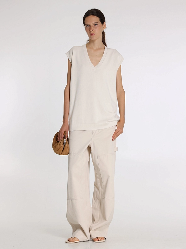 жилет трикотажный Max Mara Weekend OROSEI цвет молочный