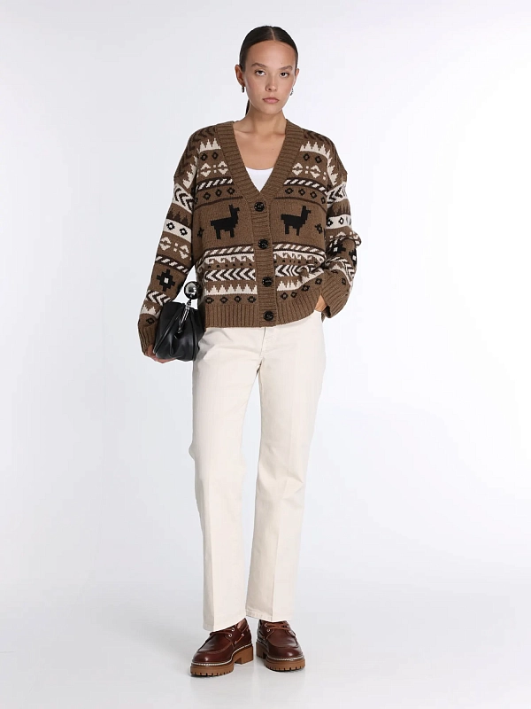 кардиган Max Mara Weekend OVATTA цвет кэмэл