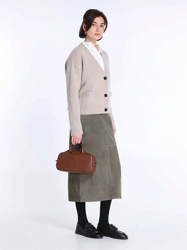 юбка кожаная Max Mara Weekend PALA