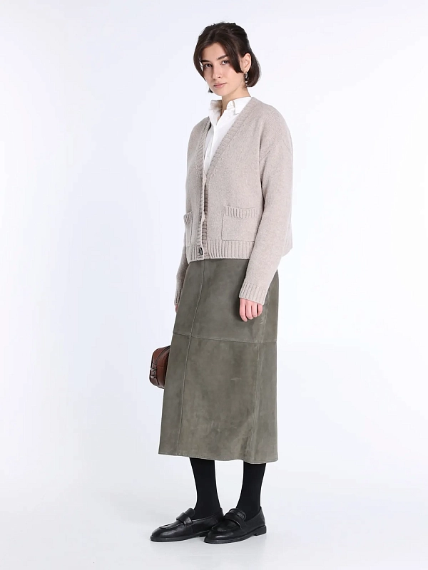 юбка кожаная Max Mara Weekend PALA