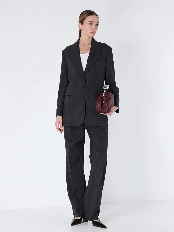 брюки Max Mara Weekend SALSA цвет серый
