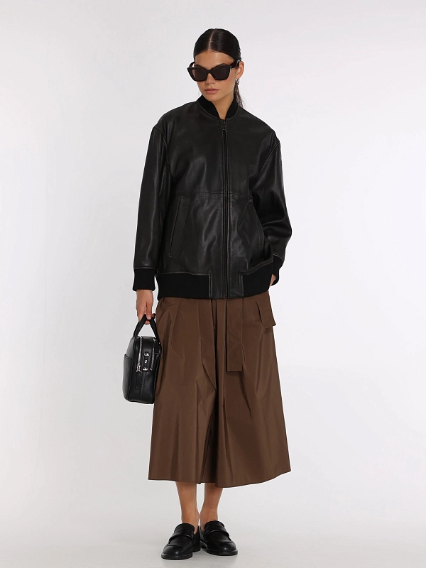 куртка кожаная Max Mara Weekend TATTICO