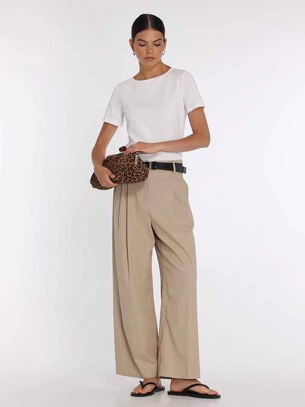 брюки Max Mara Weekend VETTURA цвет бежевый