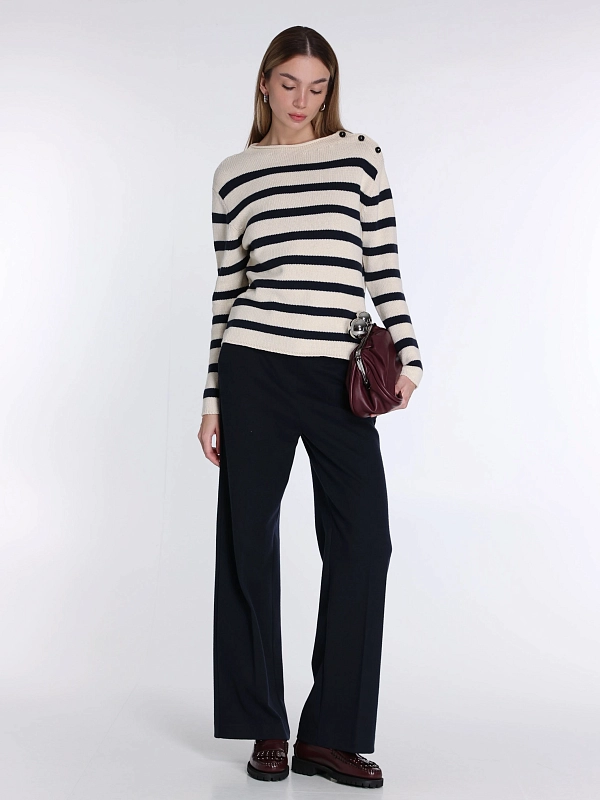 брюки трикотажные Max Mara Weekend ZELOTA цвет темно-синий