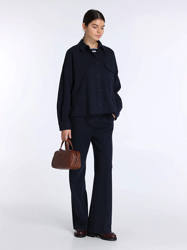брюки трикотажные Max Mara Weekend ZELOTA цвет темно-синий
