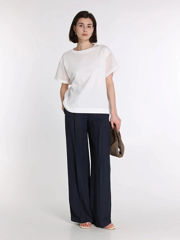 футболка Brunello Cucinelli M0T81BX800 цвет белый