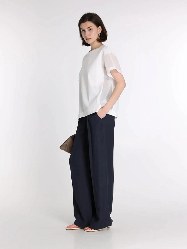 футболка Brunello Cucinelli M0T81BX800 цвет белый