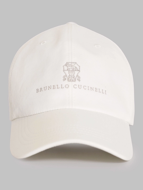 бейсболка Brunello Cucinelli M252D9850 цвет молочный