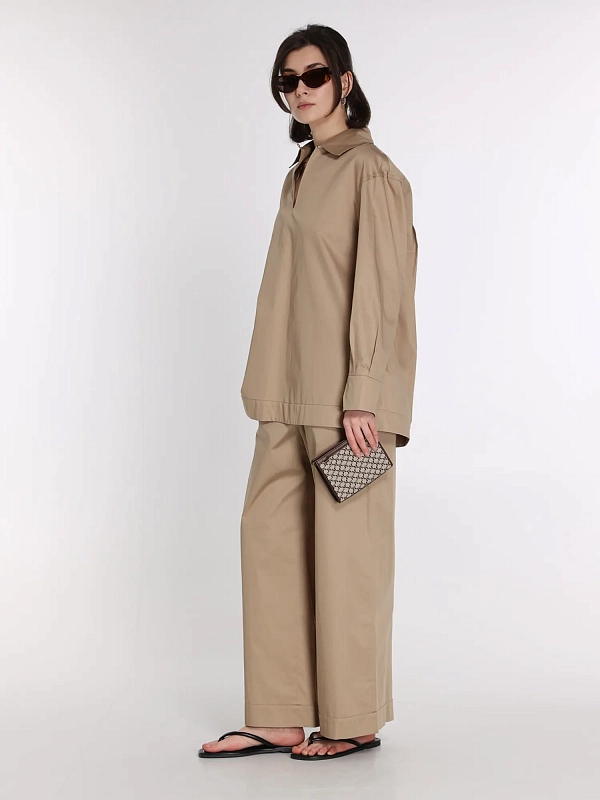 брюки Max Mara MMLDREAM цвет бежевый