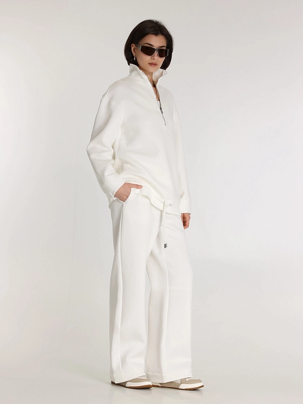 брюки спортивные Max Mara MMLMAROSO цвет белый