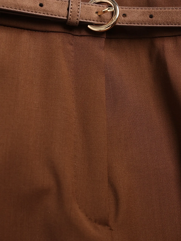 брюки Max Mara MSTBACIO цвет коричневый