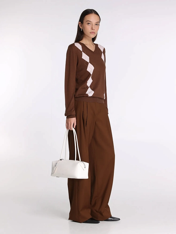 пуловер Max Mara MSTDENTICE цвет коричневый