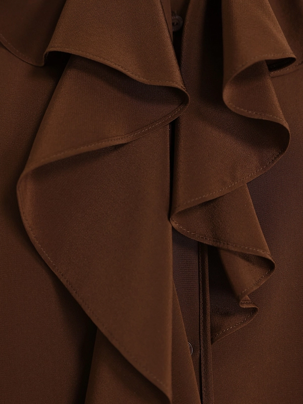 блузка Max Mara MSTEPICA цвет коричневый