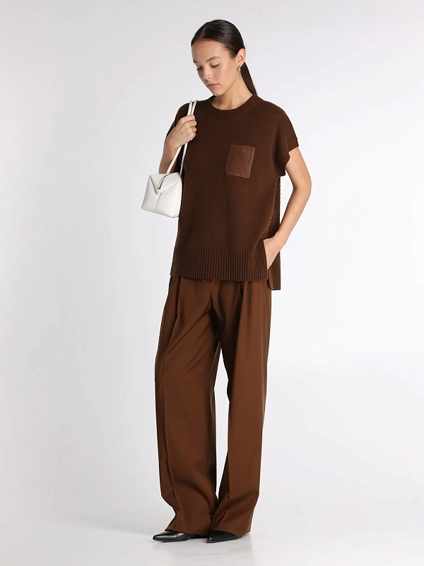 джемпер Max Mara MSTSTRILLO цвет коричневый