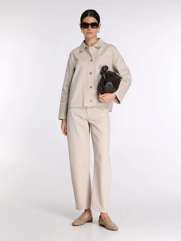 джинсы Max Mara SMMEMILY цвет светло-бежевый